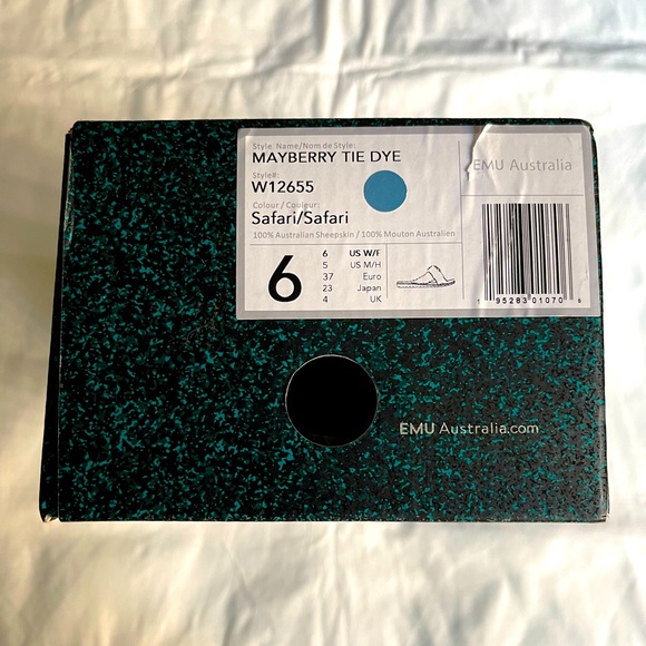 EMU AUSTRALIA DESERT TIE-DYE MAYBERRY SLIPPERS, US WOMEN’S SIZE 6, NIB - Picture 11 of 11